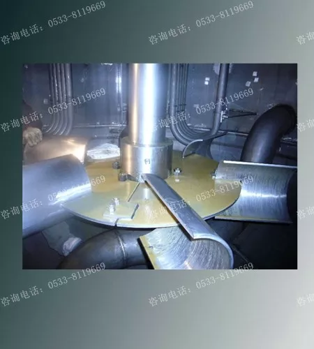 六片弧叶圆盘涡轮式搅拌器安装现场